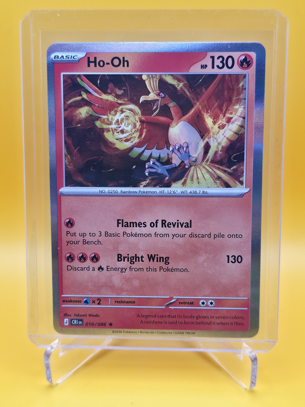 Pokémon TCG - Ho-Oh - Chaos Rising - Rare - 010/086